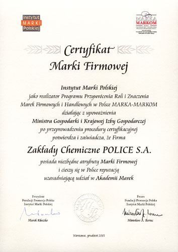 2001. Akademia Marek